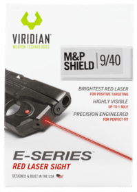 Viridian E-Series Red Laser Sight fits M&P Shield 9/40 and is made of polymer material